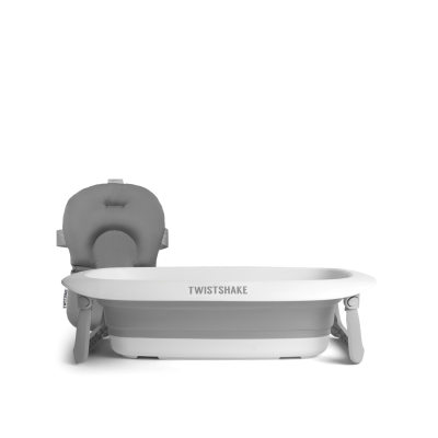 Twistshake Βρεφικό Μπανάκι με Μειωτή Και Βοηθητική Κανάτα White/Grey Luxury Kit