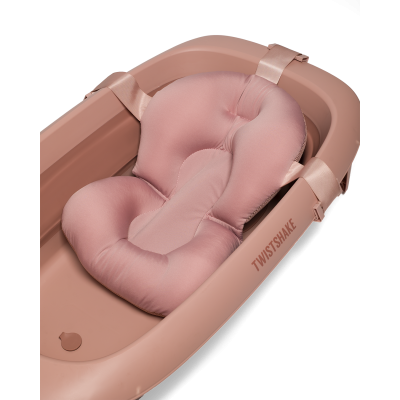 Twistshake Βρεφικό Μπανάκι με Μειωτή Και Βοηθητική Κανάτα Faded Pink 
