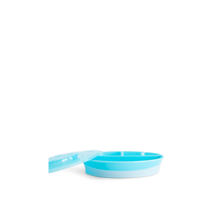 Twistshake Πιάτο με χωρίσματα Αντιολισθητικό 6+ Μηνών Pastel Blue