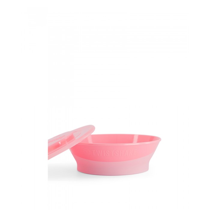 Twistshake Μπολ Φαγητού Αντιολισθητικό 6+ Μηνών Pastel Pink