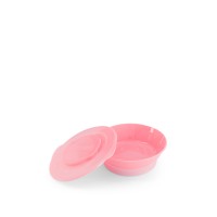 Twistshake Μπολ Φαγητού Αντιολισθητικό 6+ Μηνών Pastel Pink