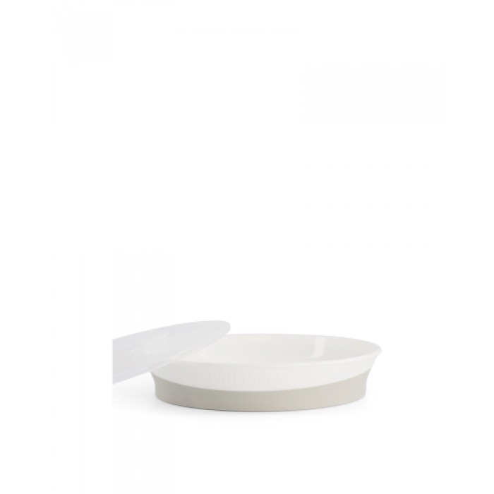 Twistshake Πιάτο Αντιολισθητικό 6+ Μηνών White