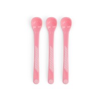 Twistshake 3x Κουταλάκια Ταΐσματος 4+ Μηνών Pastel Pink