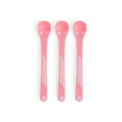Twistshake 3x Κουταλάκια Ταΐσματος 4+ Μηνών Pastel Pink