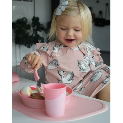 Twistshake Εκπαιδευτικό Ποτήρι 170ml 6+Μηνών Pastel Pink Purple 2τμχ