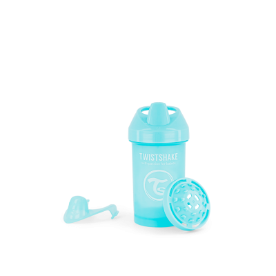 Twistshake Κύπελλο Crawler Cup 300ml 8+m Pastel Blue Με Μίξερ Φρούτων
