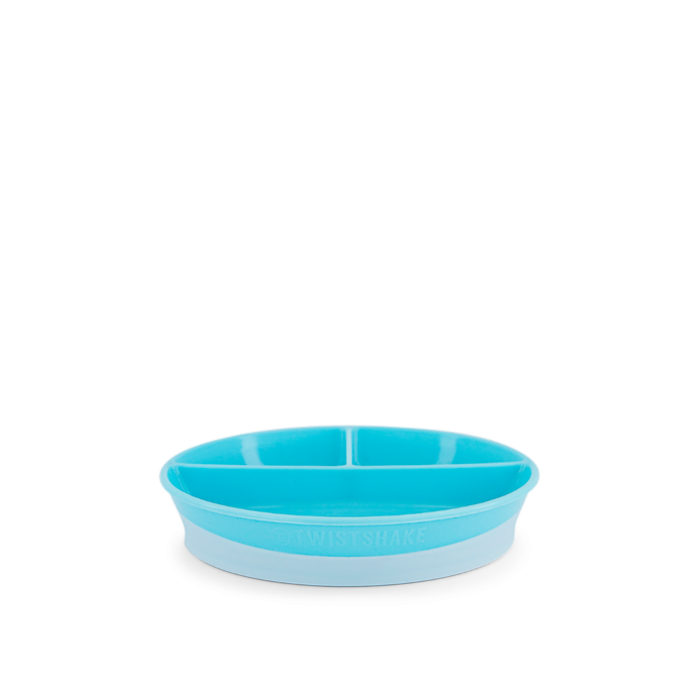 Twistshake Πιάτο με χωρίσματα Αντιολισθητικό 6+ Μηνών Pastel Blue