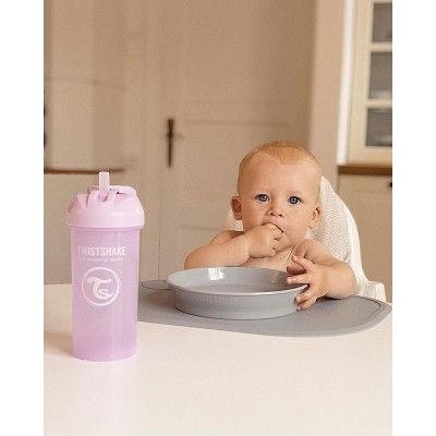 Twistshake Σουπλά Click-Μat Mini + πιάτο Pastel Grey