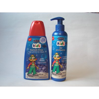 Styling με φροντίδα! Gel χτενίσματος 200ml + Σαμπουάν- Ντους για μαλλιά και σώμα 300ml