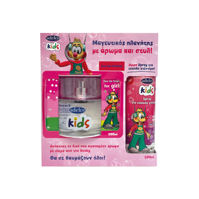 Adelco Kids EDT for girls 100ml + Spray για εύκολο χτένισμα 200ml