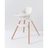 Twistshake Καρέκλα Φαγητού White Natural Wood