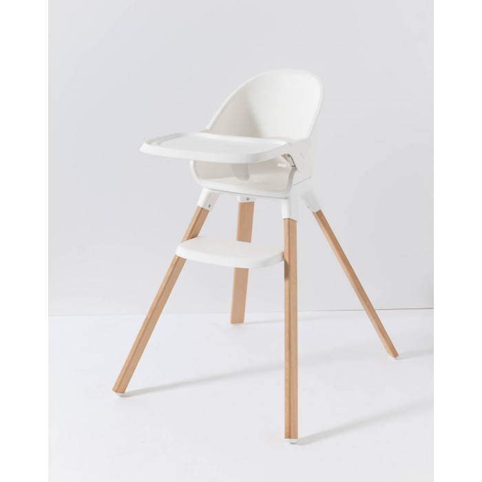 Twistshake Καρέκλα Φαγητού White Natural Wood