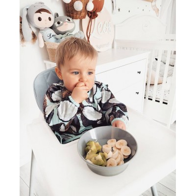 Twistshake Μπολ Φαγητού Αντιολισθητικό 6+ Μηνών Pastel Grey