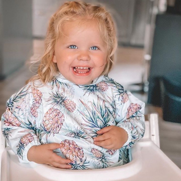 Twistshake Μακρυμάνικη Σαλιάρα Pineapple