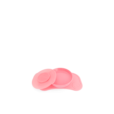Twistshake Σουπλά Click-Μat Mini + πιάτο Pastel Pink