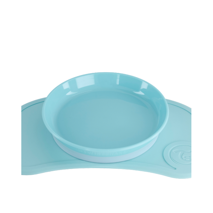 Twistshake Σουπλά Click-Μat Mini + πιάτο Pastel Blue
