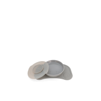 Twistshake Σουπλά Click-Μat Mini + πιάτο Pastel Grey