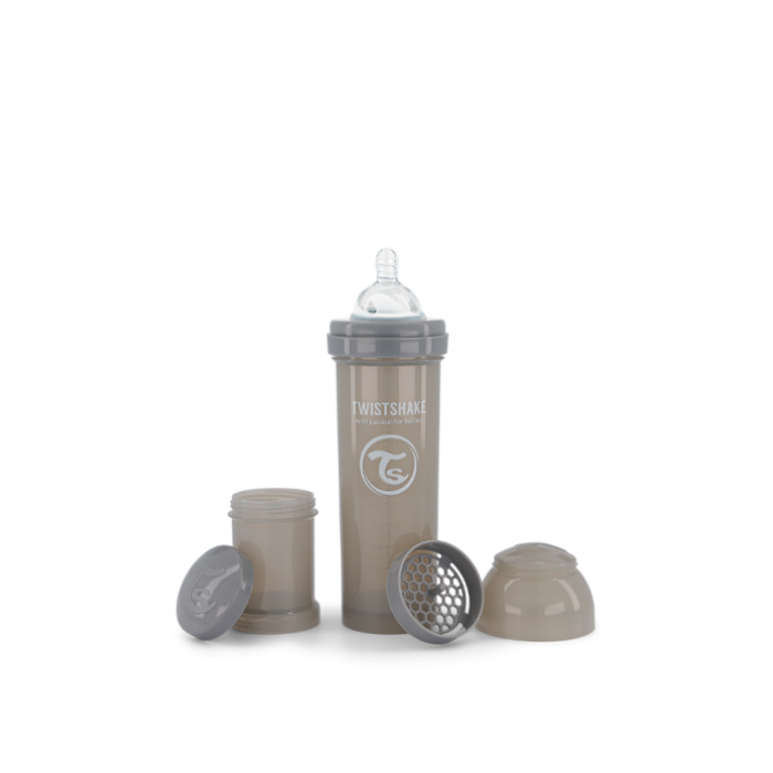Twistshake Μπιμπερό Κατά Των Κολικών 330ml Pastel Grey