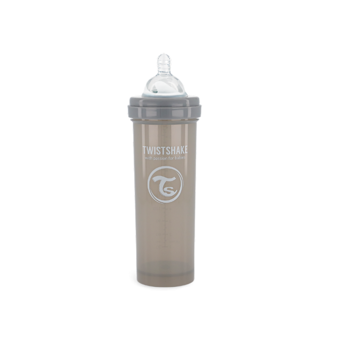 Twistshake Μπιμπερό Κατά Των Κολικών 330ml Pastel Grey