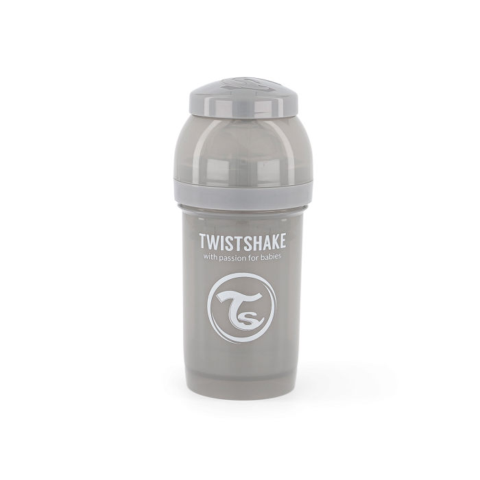 Twistshake Μπιμπερό Κατά Των Κολικών 180ml Pastel Grey