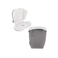Twistshake Μαξιλάρι Καροτσιού Θέσης + Ποδόσακος Grey