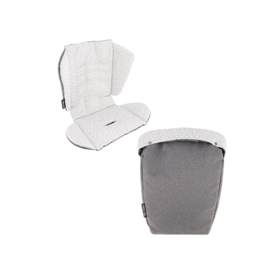 Twistshake Μαξιλάρι Καροτσιού Θέσης + Ποδόσακος Grey