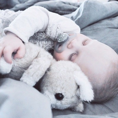 Twistshake 2x Πιπίλα 0-6 Μηνών Pastel Grey / White