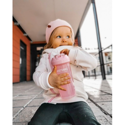 Twistshake Κύπελλο Straw Cup 360ml 6+ Μηνών Pastel Pink