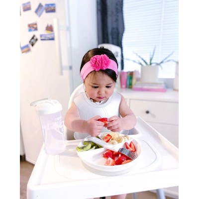 Twistshake Πιάτο με χωρίσματα Αντιολισθητικό 6+ Μηνών White