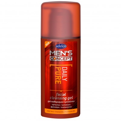 Adelco Men's Concept Daily Pure Gel Καθαρισμού Προσώπου 150ml