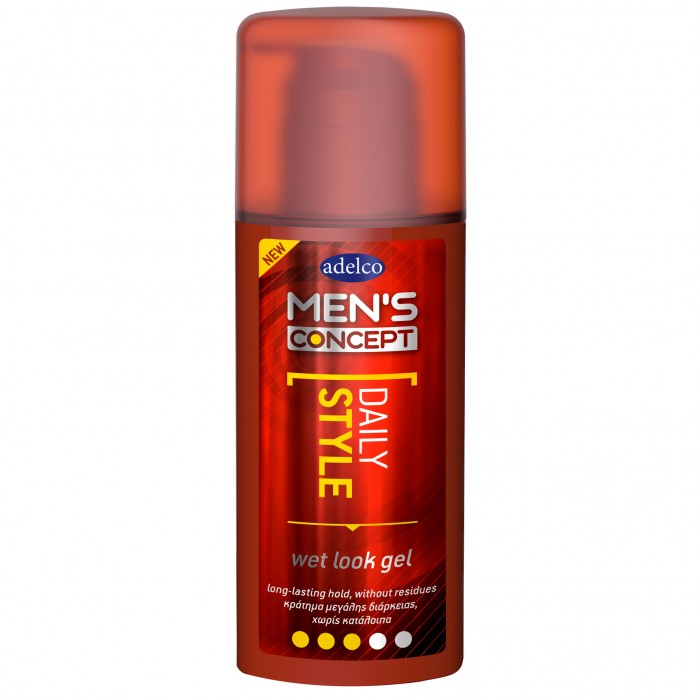 Adelco Men's Concept Daily Style Wet Look Gel 150ml Adelco Men's Concept Daily Style Wet Look Gel 150ml