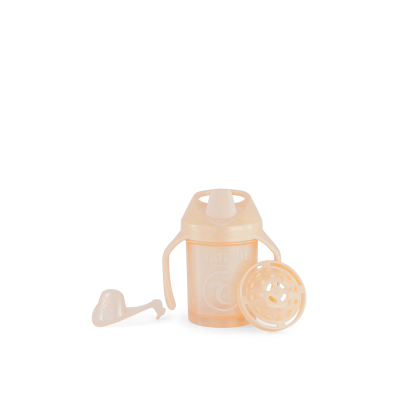 Twistshake Κύπελλο Mini Cup 230ml 4+ Μηνών Pearl Champagne με μίξερ φρούτων