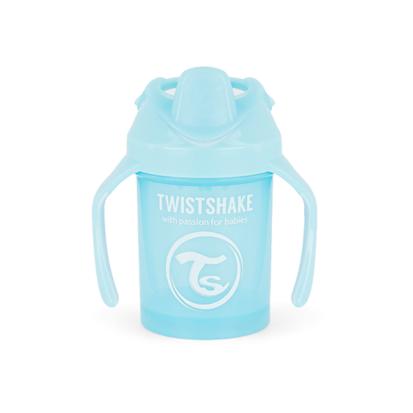 Twistshake Κύπελλο Mini Cup 230ml 4+ Μηνών Pastel Blue με μίξερ φρούτων