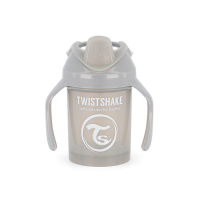 Twistshake Κύπελλο Mini Cup 230ml 4+ Μηνών Pastel Grey με μίξερ φρούτων