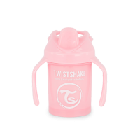 Twistshake Κύπελλο Mini Cup 230ml 4+ Μηνών Pastel Pink με μίξερ φρούτων