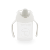 Twistshake Κύπελλο Mini Cup 230ml 4+ Μηνών White με μίξερ φρούτων