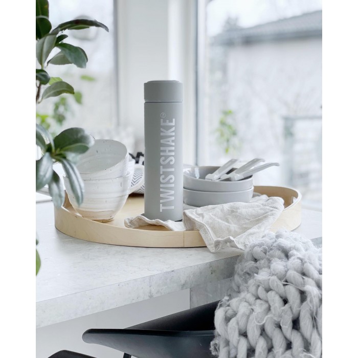 Twistshake Θερμός Ζεστού/Κρύου 420ml Pastel Grey