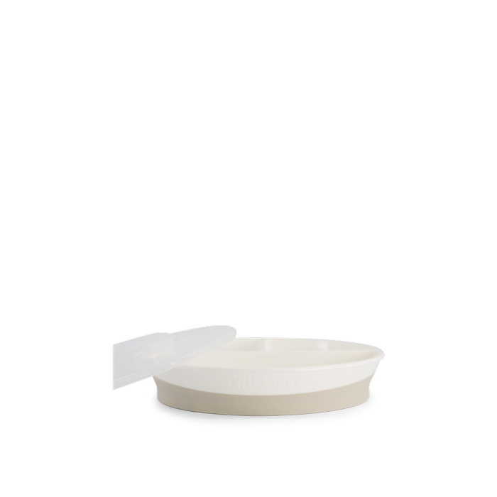 Twistshake Πιάτο με χωρίσματα Αντιολισθητικό 6+ Μηνών White