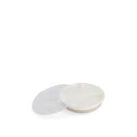 Twistshake Πιάτο με χωρίσματα Αντιολισθητικό 6+ Μηνών White