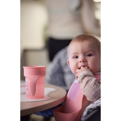 Twistshake Σαλιάρα 2τμχ 4+Μηνών Pastel Pink / Purple