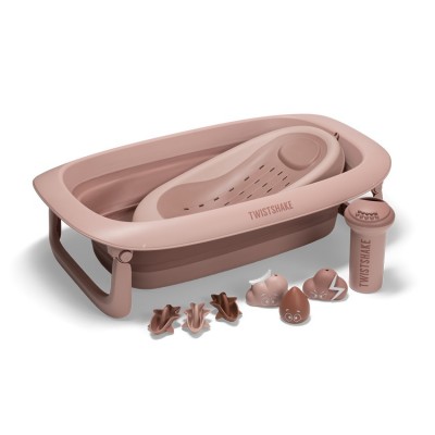 Twistshake Βρεφικό Μπανάκι με Αξεσουάρ Faded Pink V2