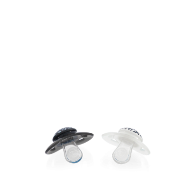 Twistshake 2x Πιπίλα 6+ Mηνών Black / White