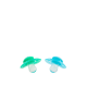 Twistshake 2x Πιπίλα 6+ Μηνών Pastel Blue / Green