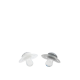 Twistshake 2x Πιπίλα 0-6 Μηνών Pastel Grey / White