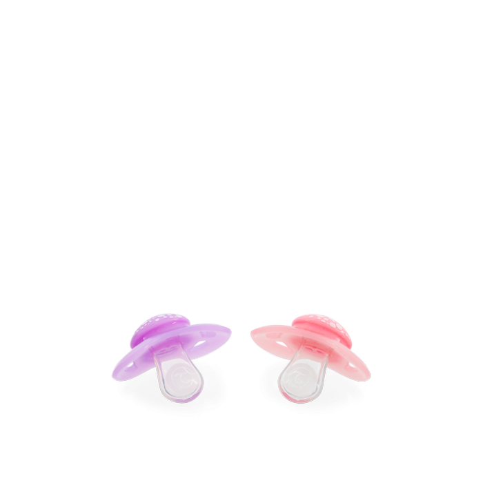 Twistshake 2x Πιπίλα 0-6 Μηνών Pastel Pink / Purple