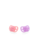 Twistshake 2x Πιπίλα 6+ Μηνών Pastel Pink / Purple