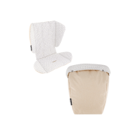 Twistshake Μαξιλάρι Καροτσιού Θέσης + Ποδόσακος Beige