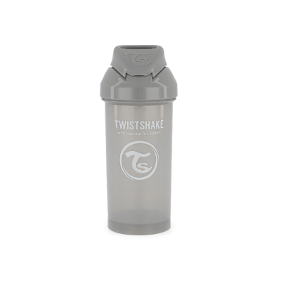 Twistshake Κύπελλο Straw Cup 360ml 6+ Μηνών Pastel Grey