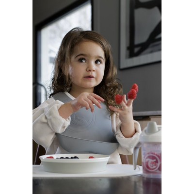 Twistshake Σαλιάρα 2τμχ 4+ Μηνών Pastel Grey / White