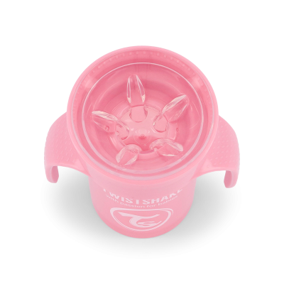 Twistshake Κύπελλο Spill-Free 360° 230ml 6+Μηνών Pastel Pink